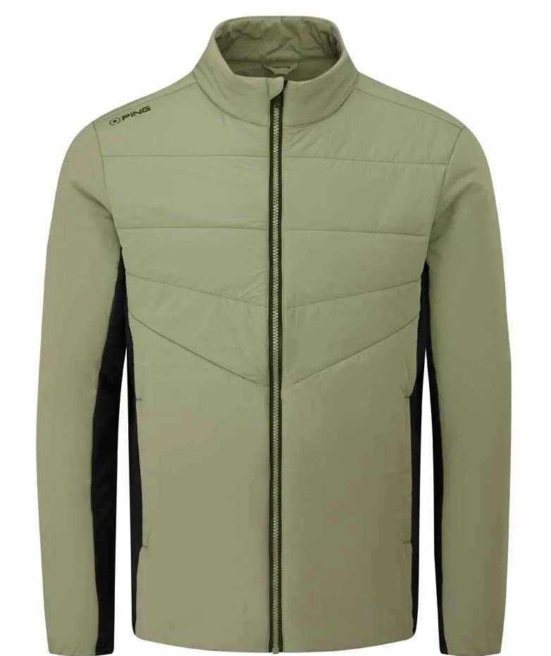 PING Magnitude Insulated hybrid pánska bunda, lichen/čierna