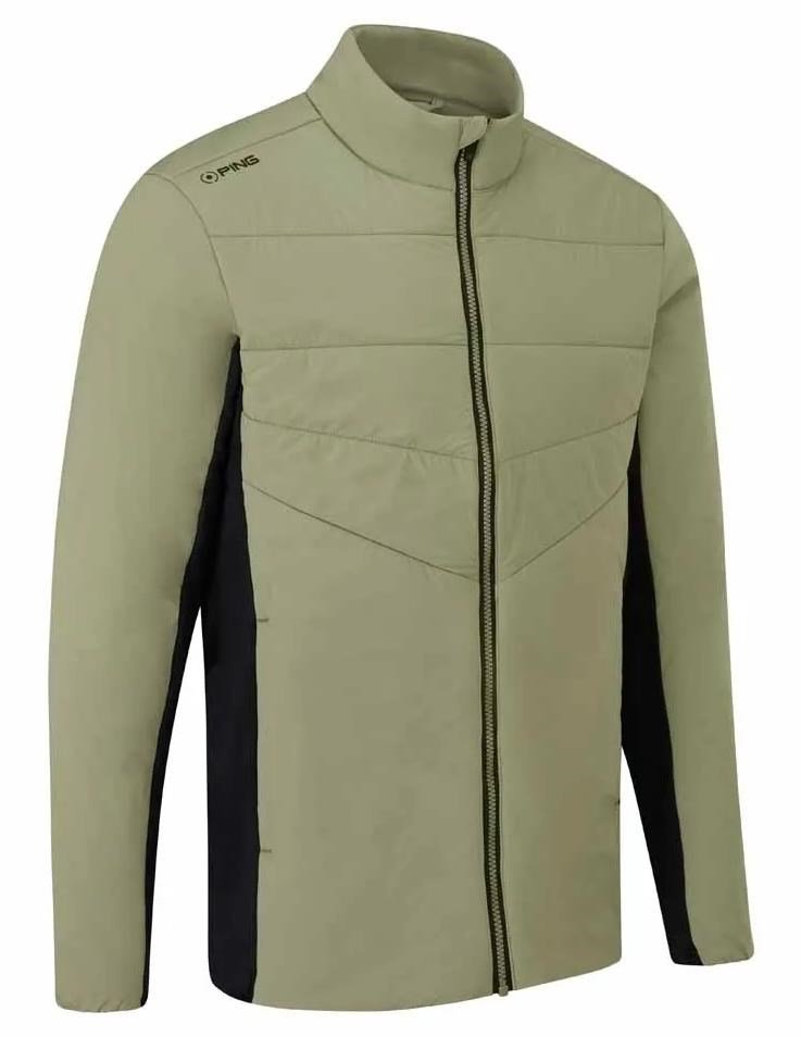 PING Magnitude Insulated hybrid pánska bunda, lichen/čierna