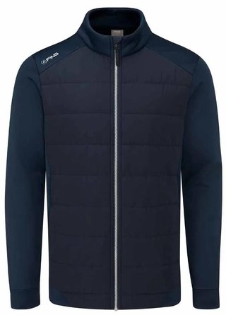 PING Aiden Hybrid fleece pánska bunda, navy
