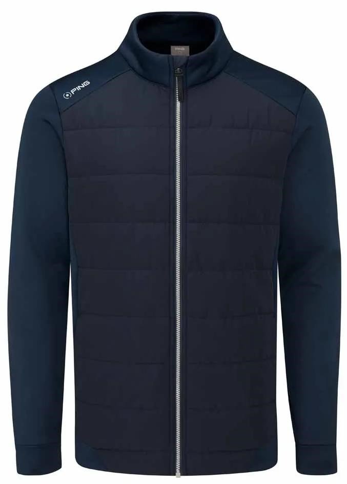 PING Aiden Hybrid fleece pánska bunda, navy