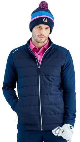 PING Aiden Hybrid fleece pánska bunda, navy