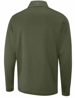 PING Astbury fleece pánska bunda, dark olive/lichen