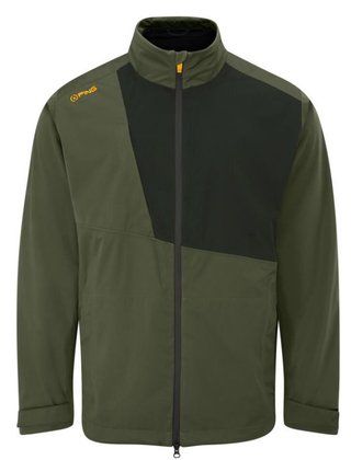 PING Impervious Waterproof pánska bunda, dark olive/black