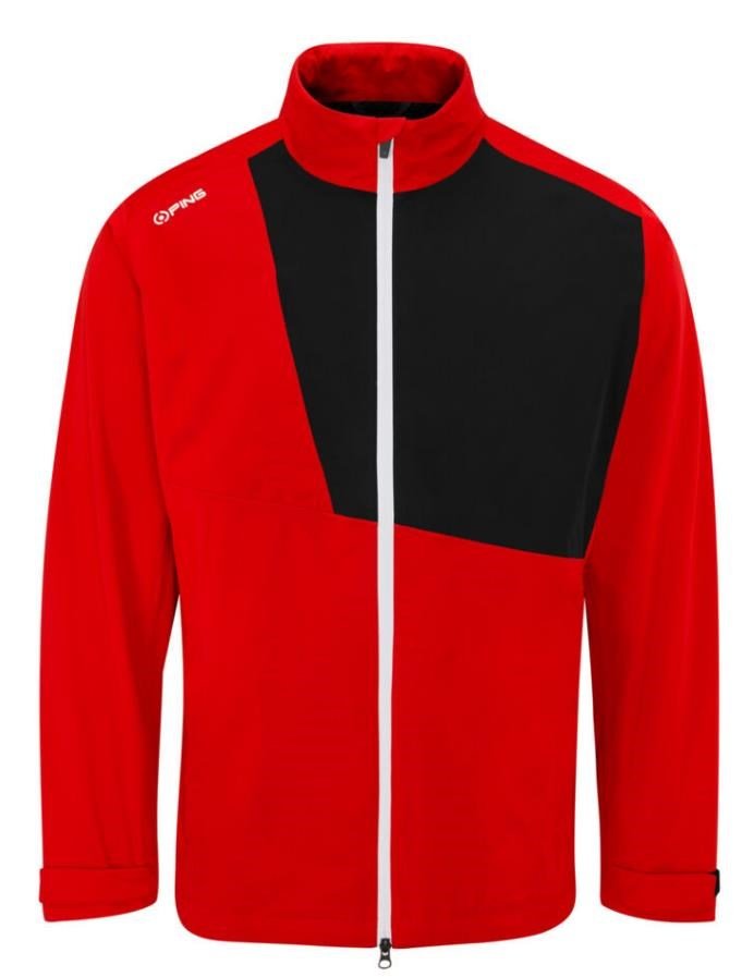 PING Impervious Waterproof pánska bunda, classic red/black