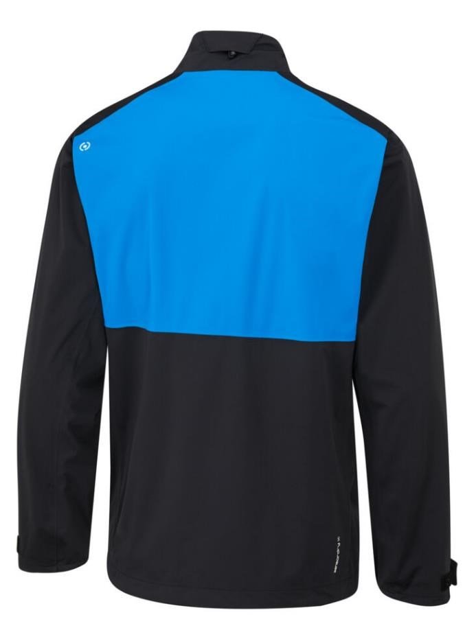 PING Impervious Waterproof pánska bunda, čierna/brilliant blue