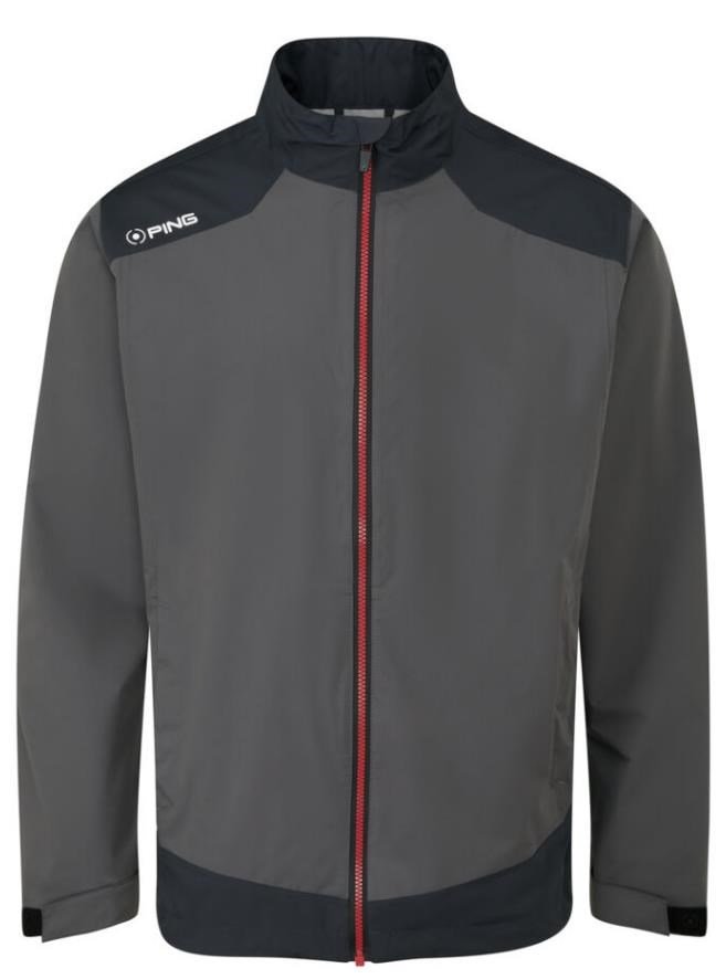 PING AquaDrive Waterproof pánska bunda, asphalt/black