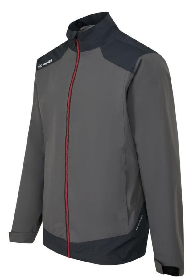 PING AquaDrive Waterproof pánska bunda, asphalt/black