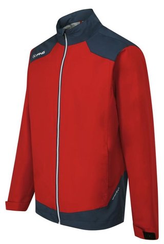 PING AquaDrive Waterproof pánska bunda, classic red/oxford blue