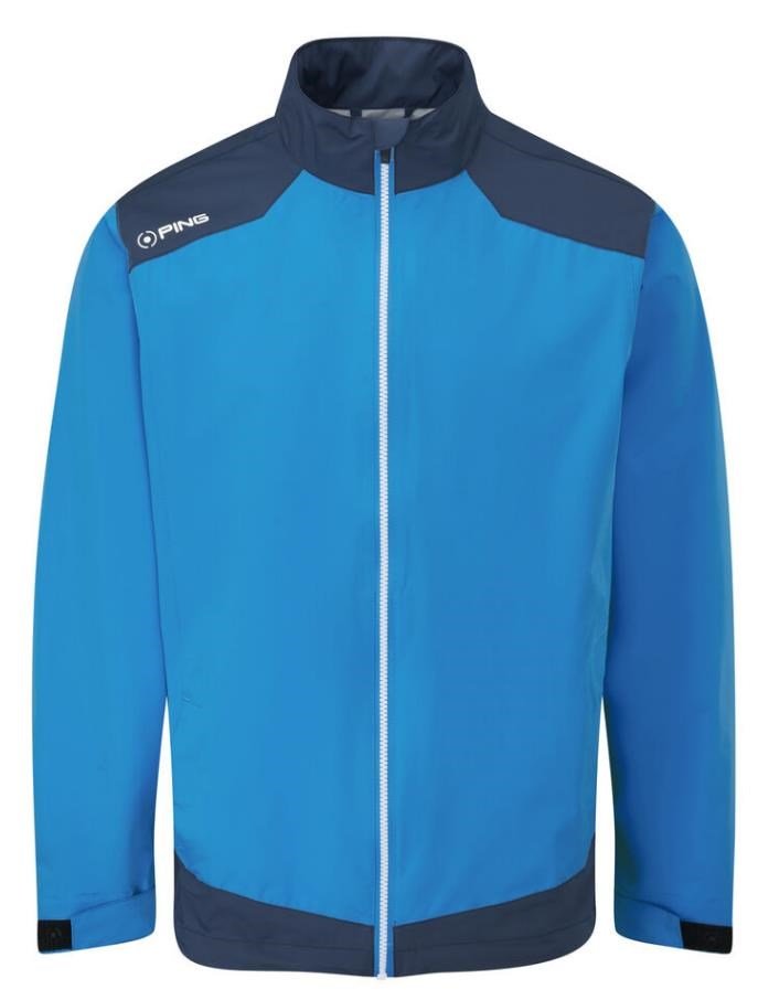 PING AquaDrive Waterproof pánska bunda, brilliant blue/oxford blue