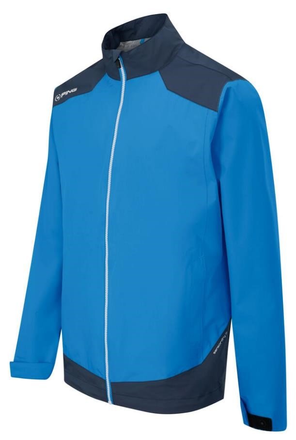 PING AquaDrive Waterproof pánska bunda, brilliant blue/oxford blue
