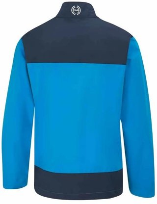 PING AquaDrive Half-Zip pánska nepremokavá bunda, brilliant blue/oxford blue