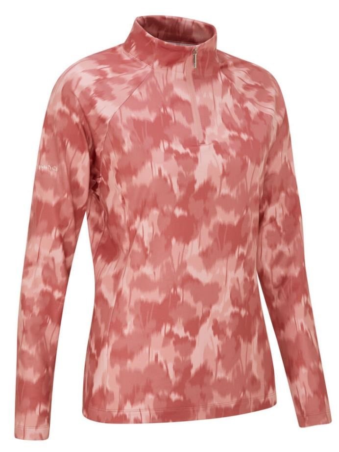 PING Jasmine Printed Long Sleeve dámsky top, rose multi