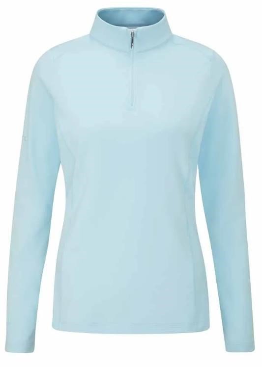 PING Aveline Half Zip dámska mikina s dlhým rukávom, crystal blue