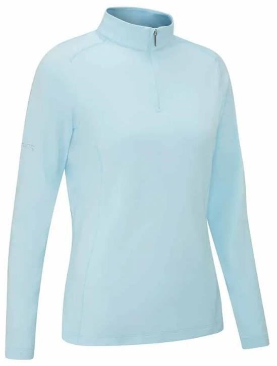 PING Aveline Half Zip dámska mikina s dlhým rukávom, crystal blue