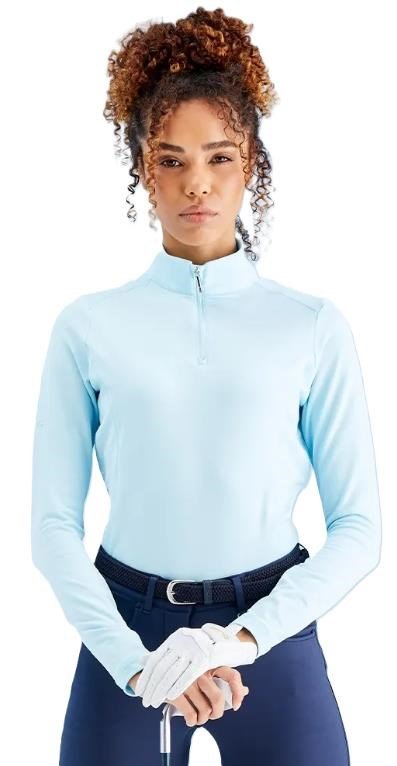 PING Aveline Half Zip dámska mikina s dlhým rukávom, crystal blue