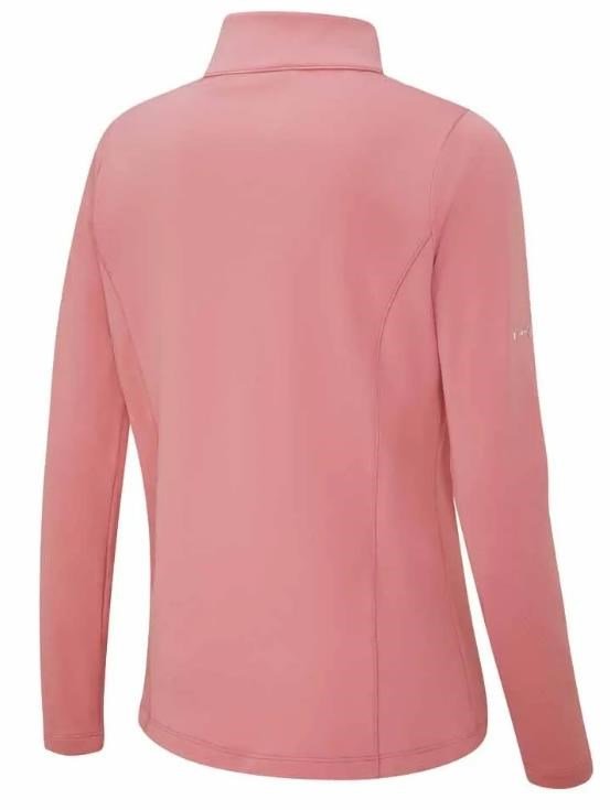 PING Aveline Half Zip dámska košeľa s dlhým rukávom, tlmená ružová