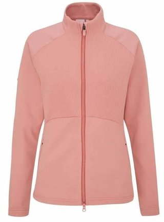 PING Catherine Full Zip Fleece dámska mikina, tlmená ružová