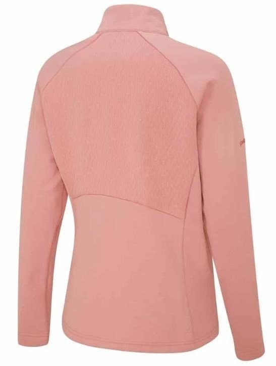 PING Catherine Full Zip Fleece dámska mikina, tlmená ružová