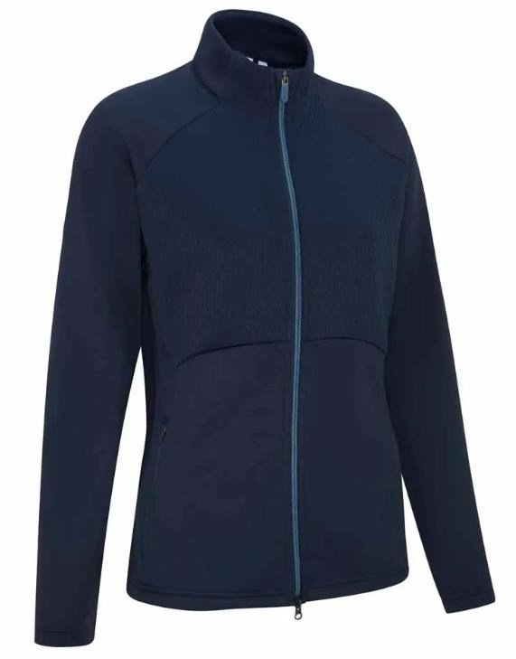 PING Catherine Full Zip Fleece dámska mikina, tmavomodrá