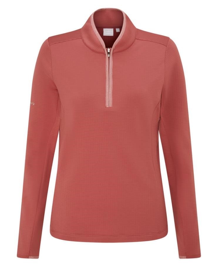 PING Abigale Performance Fleece dámska mikina, ružová
