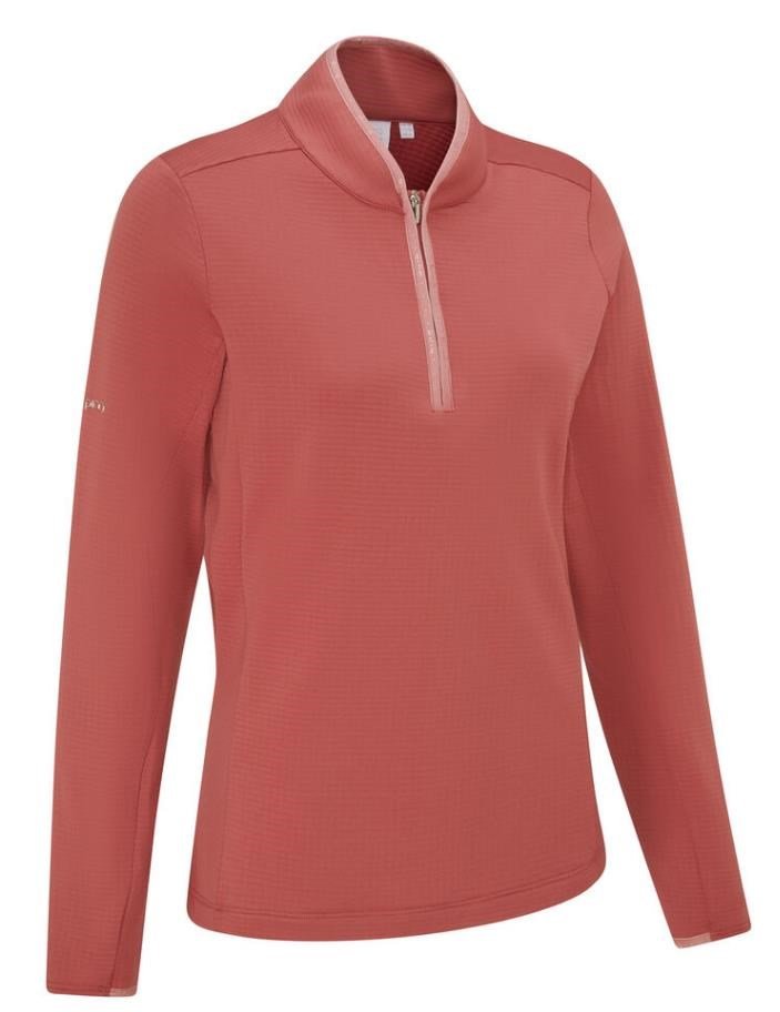 PING Abigale Performance Fleece dámska mikina, ružová