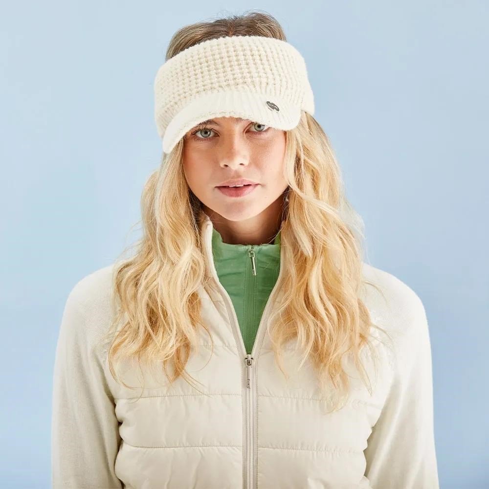 PING Fran Hybrid full-zip dámska bunda, chalk/egret