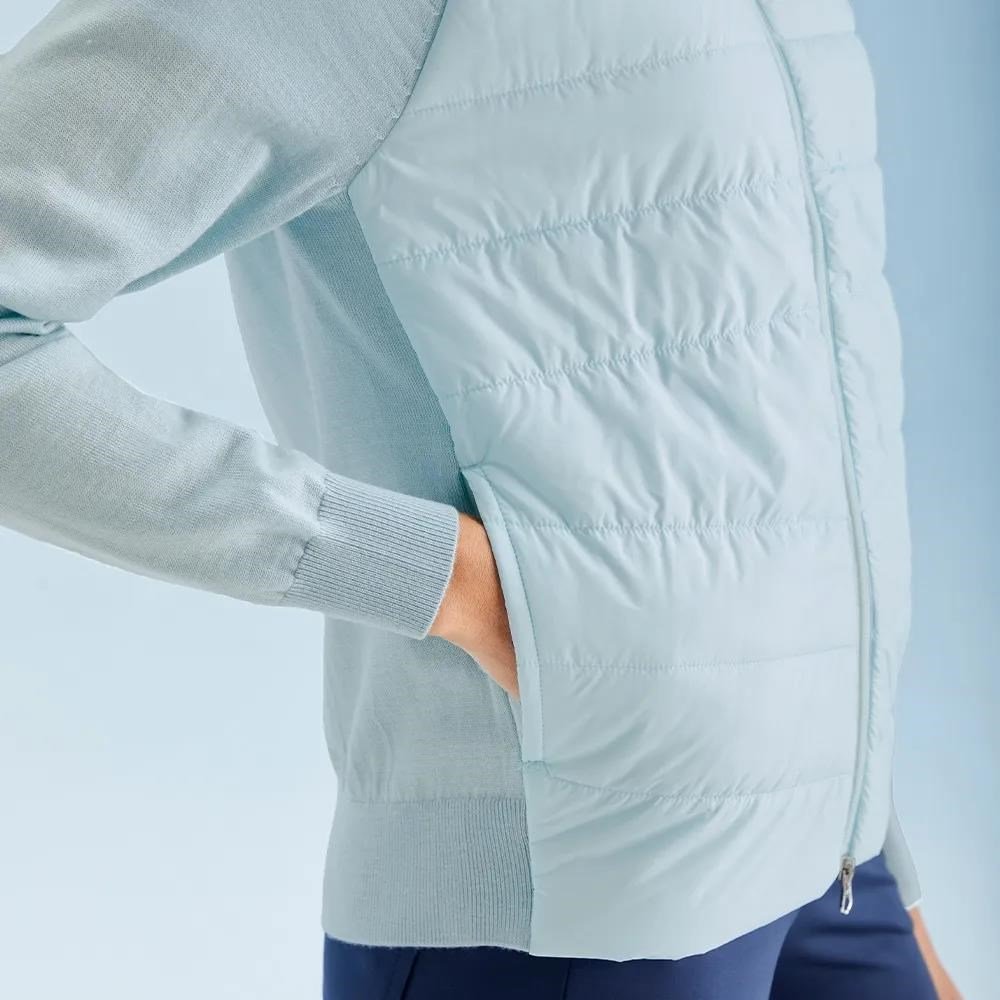PING Fran Hybrid full-zip dámska bunda, opal