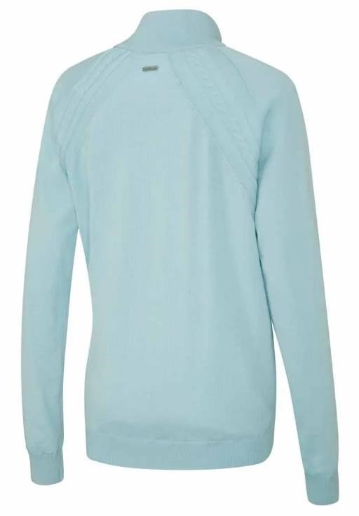 PING Melodie Half-zip lined dámsky sveter s podšívkou, opal