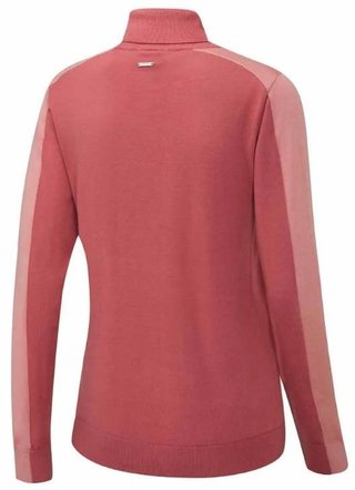 PING Lockett Roll neck dámsky sveter, ružová/tlmená ružová