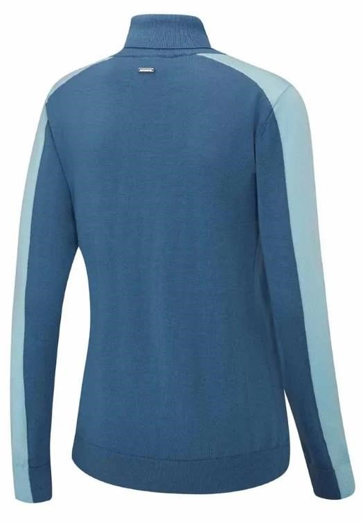 PING Lockett Roll neck dámsky sveter, blue fusion/crystal blue