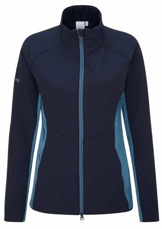 PING Casey insulated hybrid dámska bunda, navy/blue fusion