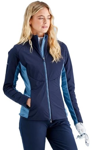 PING Casey insulated hybrid dámska bunda, navy/blue fusion