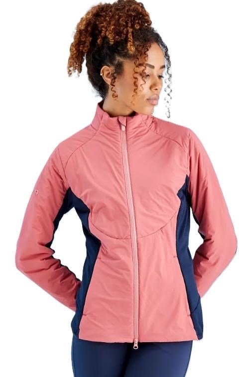 PING Casey insulated hybrid dámska bunda, ružová/navy