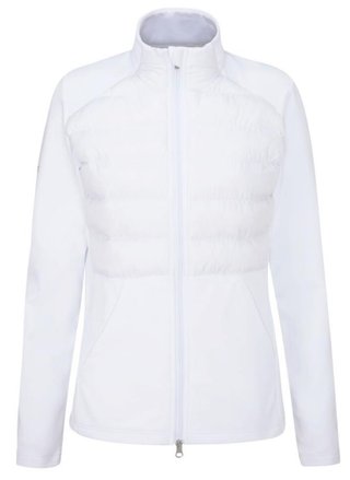 PING Clare Zoned fleece dámska bunda, biela