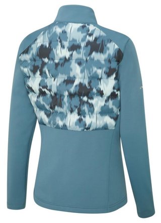 PING Clare Zoned fleece dámska bunda, blue fusion/navy multi