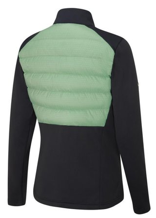 PING Clare Zoned Fleece dámska bunda, black/eucalyptus multi