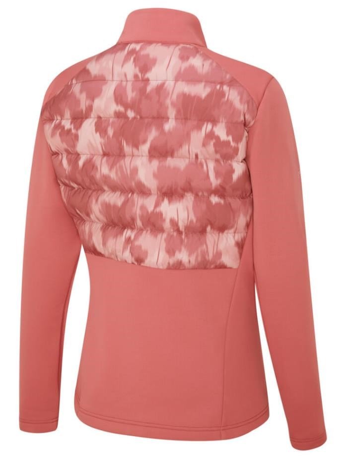 PING Clare Zoned fleece dámska bunda, ružová/rose multi