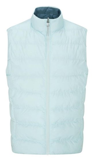 PING Samantha Clo® insulated reversible dámska vesta, opal/blue fusion multi