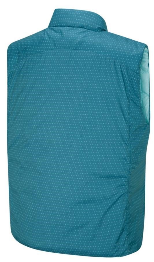 PING Samantha Clo® insulated reversible dámska vesta, opal/blue fusion multi