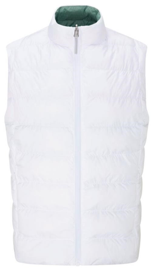 PING Samantha Clo® insulated reversible dámska vesta, biela/eucalyptus multi