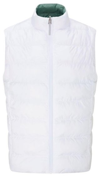 PING Samantha Clo® insulated reversible dámska vesta, biela/eucalyptus multi