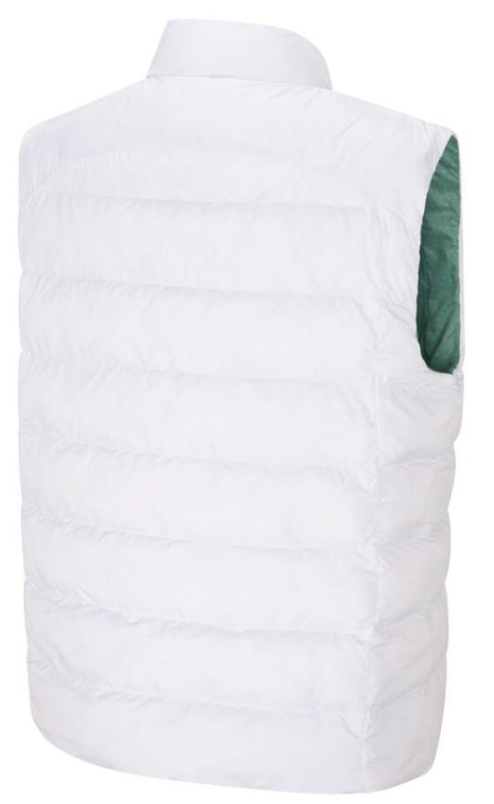 PING Samantha Clo® insulated reversible dámska vesta, biela/eucalyptus multi