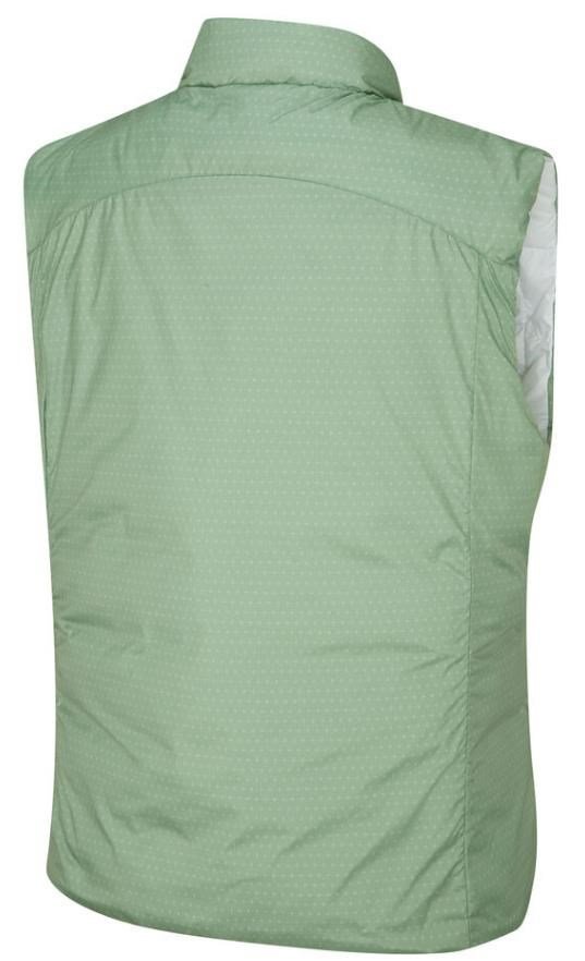 PING Samantha Clo® insulated reversible dámska vesta, biela/eucalyptus multi