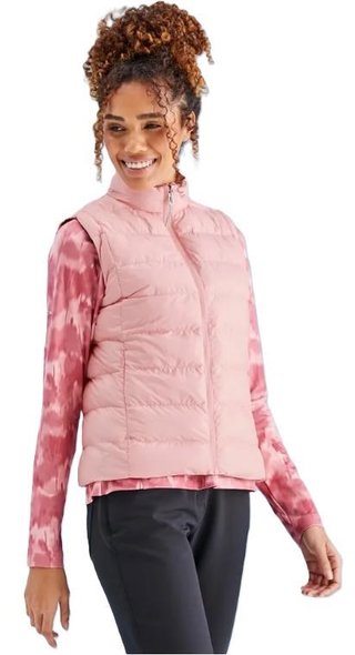 PING Samantha Clo® insulated reversible dámska vesta, quartz/rose multi
