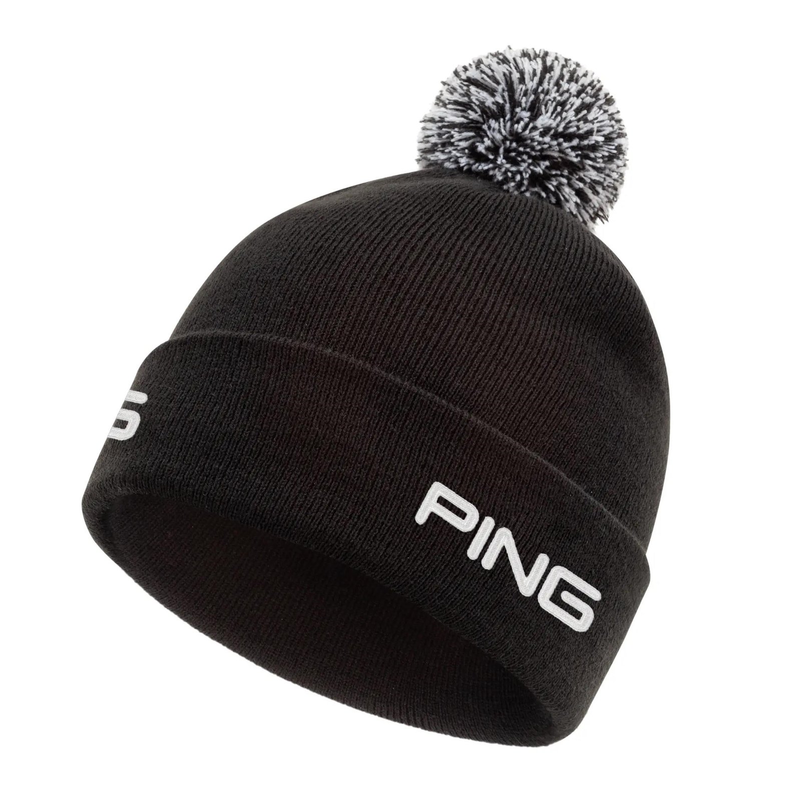 PING Cresting Knit pánska zimná čiapka, čierna