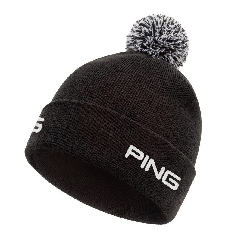 PING Cresting Knit pánska zimná čiapka, čierna