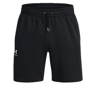 Under Armour Essential Fleece pánske kraťasy, čierno/biele