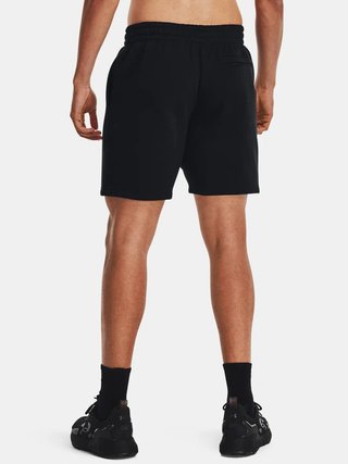 Under Armour Essential Fleece pánske kraťasy, čierno/biele