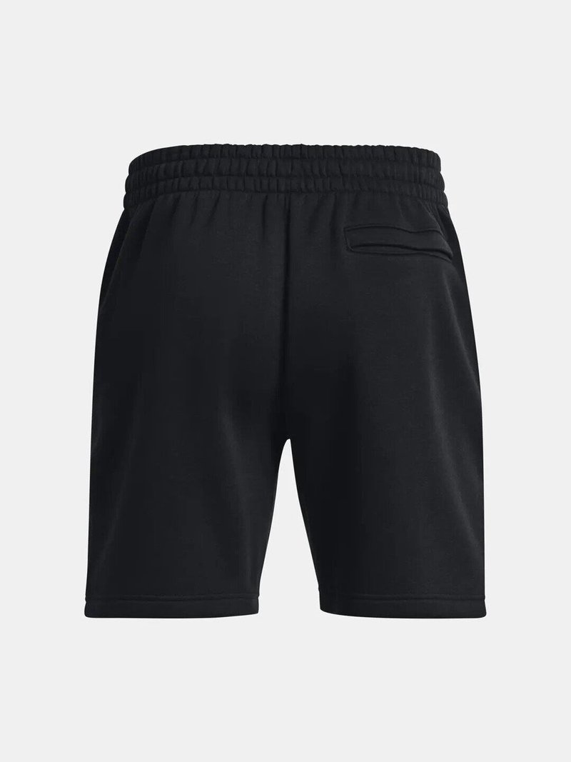 Under Armour Essential Fleece pánske kraťasy, čierno/biele