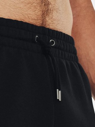 Under Armour Essential Fleece pánske kraťasy, čierno/biele